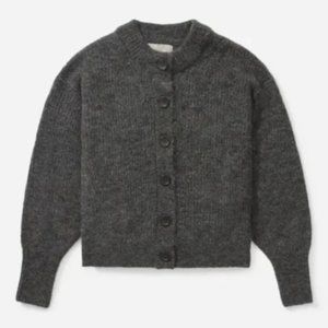 Everlane Alpaca Cardigan Crew Neck